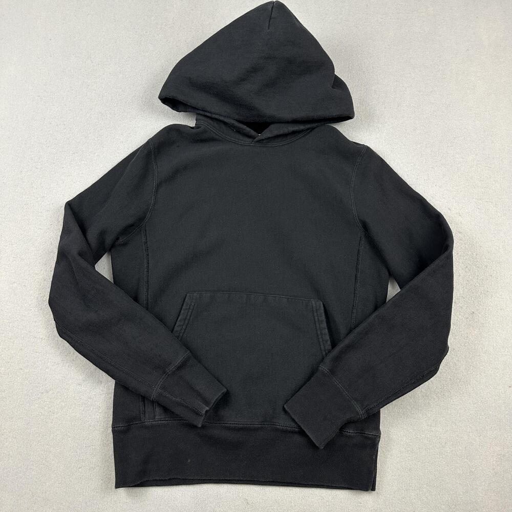 Champion + Todd Snyder Sweater Men Small Black Hooded Pullover Fleece Pocket S *